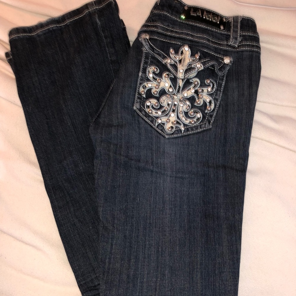 pair of la idol jeans